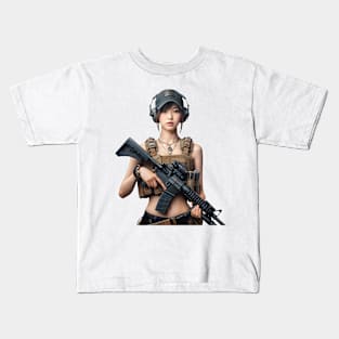 Tactical Girl Kids T-Shirt